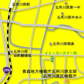 五所川原市周辺地図