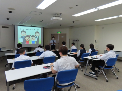 移動教室の様子（紫波第一中学校の皆さん）