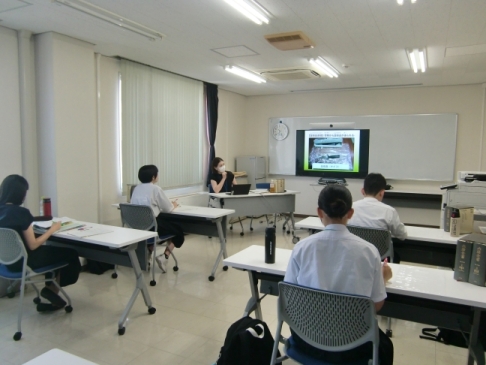 移動教室の様子（古川中学校の皆さん）