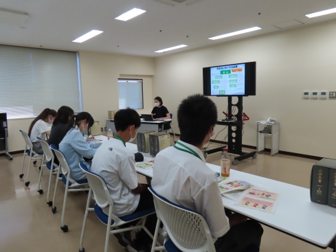 移動教室の様子（東北学院中学校の皆さん）